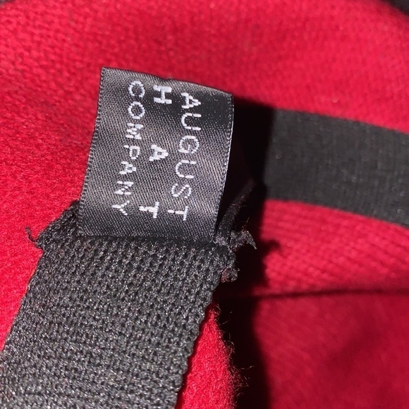 August hat company red  wool bucket hat - Picture 8 of 9